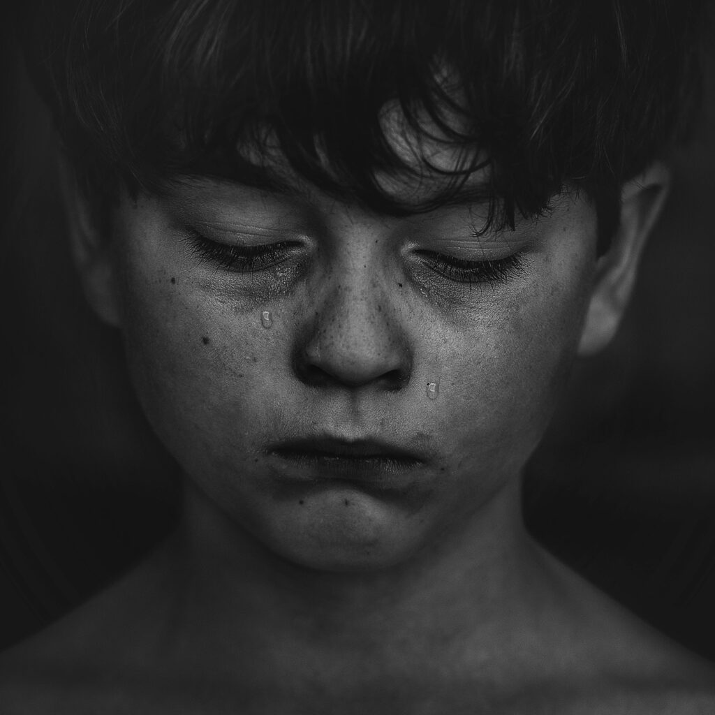 Płaczący chłopiec